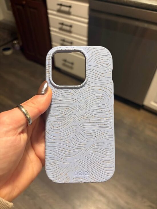 Pela Other - iPhone 15 Pro Powder Blue Ebb and Flow Pela Phone Case